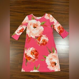 Jean-Pierre Klifa women’s medium floral dress, stretch, raspberry pink